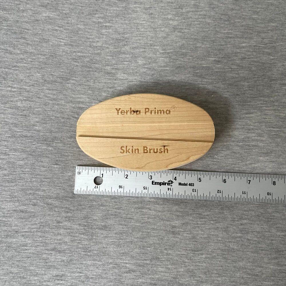 Yerba Prima Natural Bristle Dry Brushing Body Brush - Picture 3 of 11